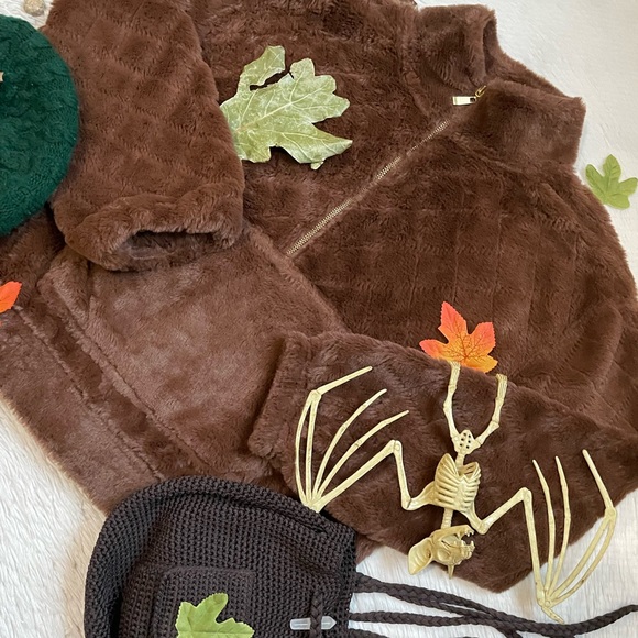 No boundaries brown autumnal quilted pullover sweater - Picture 11 of 13